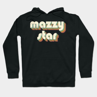 Vintage Mazzy Rainbow Letters Distressed Style Hoodie